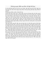 Những quan điểm sai lầm về tập thể dục