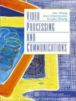 wang, ostermann, zhang. prentice hall  -  video processing and communications 2001