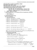 ÔN THI ĐẠI HỌC TOÁN  HỘI ĐỒNG BỘ MÔN TỈNH ĐỒNG THÁP
