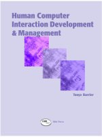 human computer interaction development and management