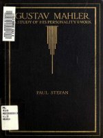 stefan paul. gustav mahler - a study of his personality & work