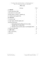 nâng cao chất lượng môn lịch sử bằng cách vận dụng powerpoint và khai thác internet