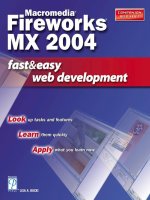 macromedia fireworks mx 2004 fast & easy web devel