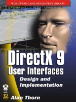 directx 9 user interfaces - design and implementation