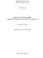 KHÓA LUẬN TỐT NGHIỆP TOÁN: KHÔNG GIAN SOBOLEV PHỤ THUỘC VÀO THỜI GIAN