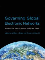 the mit press governing global electronic networks international perspectives on policy and power dec 2008