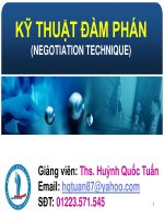 negotiation technique