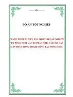 Đồ án tốt nghiệp: Trang thiết bị điện tàu 34000 tấn  đi sâu nghiên cứu phân tích vấn đề phân chia tải cho các máy phát đồng bộ khi công tác song song