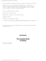 the complete book of cheese