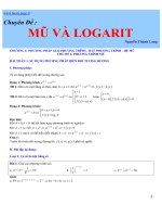 Chuyên đề Mũ và Logarit