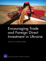 crane k., larrabee, f. s. encouraging trade and foreign direct investments in ukraine. 2007