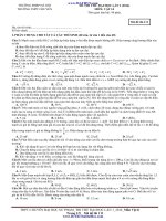 đề thi thử đại học môn vật lý năm 2014