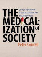 the johns hopkins university press the medicalization of society on the transformation of human conditions into treatable disorders apr 2007