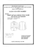 Thiết kế quy trình công nghệ sản xuất áo veston