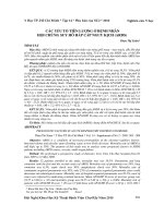 các yếu tố tiên lượng  ở bệnh  nhân hội chứng suy hô hấp cấp