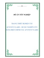 Đồ án tốt nghiệp: Trang thiết bị điện tàu Ap Sveti Vlaho đi sâu nghiên cứu bảng điện chính tàu Ap Sveti Vlaho