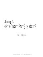 Bài giảng tài chính quốc tế chương 4   hồ thúy ái