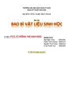 bao bì vật liệu sinh học