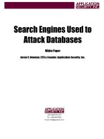 Search Engines Used to Attack Databases