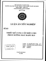 Thiết kế cung cấp điện cho phân xưởng may baby H.O