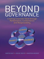 beyond governance creating corporate value through performance, conformance and responsibility
