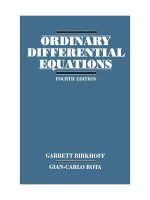 garrett birkhoff, gian carlo rota ordinary differential equations  1989