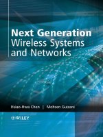 next generation wireless systems and networks