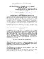 KHẢ NĂNG sản XUẤT của NGAN PHÁP ÔNG bà r71 NHẬP nội và CON LAI của CHÚNG