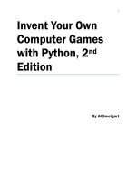 Invent own game with python