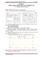Plaxis 3D  Bài 3  Móng đơn trên nền gia cố đệm cát