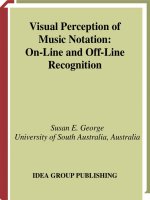 visual perception of music notation on-line and off-line recognition