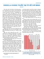 shigella kháng thuốc tại tp hồ chí minh