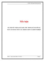 Tiểu luận: Giả thuyết bộ ba bất khả thi trong kỷ nguyên sự mất cân bằng toàn cầu: định lượng và kiểm nghiệm