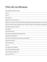 các phím tắt trong google chrome