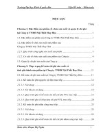 Hoàn thiện kế toán sản xuất và quản lý chi phí tại Công ty TNHH Nội Thất Huy Hòa