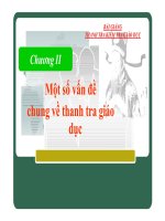 Bài giảng Thanh tra Kiểm tra Giáo dục - Chương 2: Một số vấn đề chung về Thanh tra giáo dục