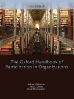 the oxford handbook of participation in organizations apr 2010