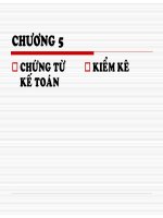 Bài giảng nguyên lý kế toán chương 5   TS  trần văn thảo