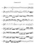 Canon in d  violin solo