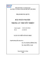 bài toán ngược trong lý thuyết nhiệt