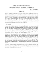 BÀI TOÁN CHẤT LƯỢNG GIÁO dục TRONG xây DỰNG xã hội học tập ở VIỆT NAM