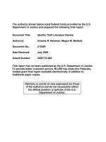 department of justice and prepared the following final report