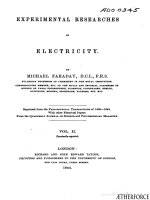 faraday michael - experimental researches in electricity vol 2
