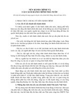 Nền hành chính và cải cách hành chính nhà nước