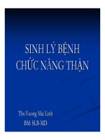 Bài giảng sinh lý bệnh chức năng thận   ths  vương mai linh