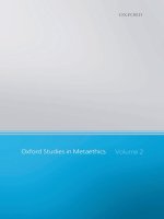 oxford studies in metaethics volume ii jun 2007