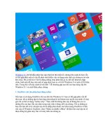 Cách sửa 1 số lỗi trong window 8.1