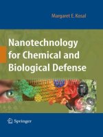nanotechnology for chemical and biological defense