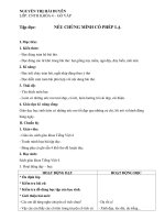 giáo án nếu chúng mình có phép lạ lớp 4