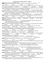 Tổng hợp đề thi thử Tốt nghiệp THPT môn Hoá